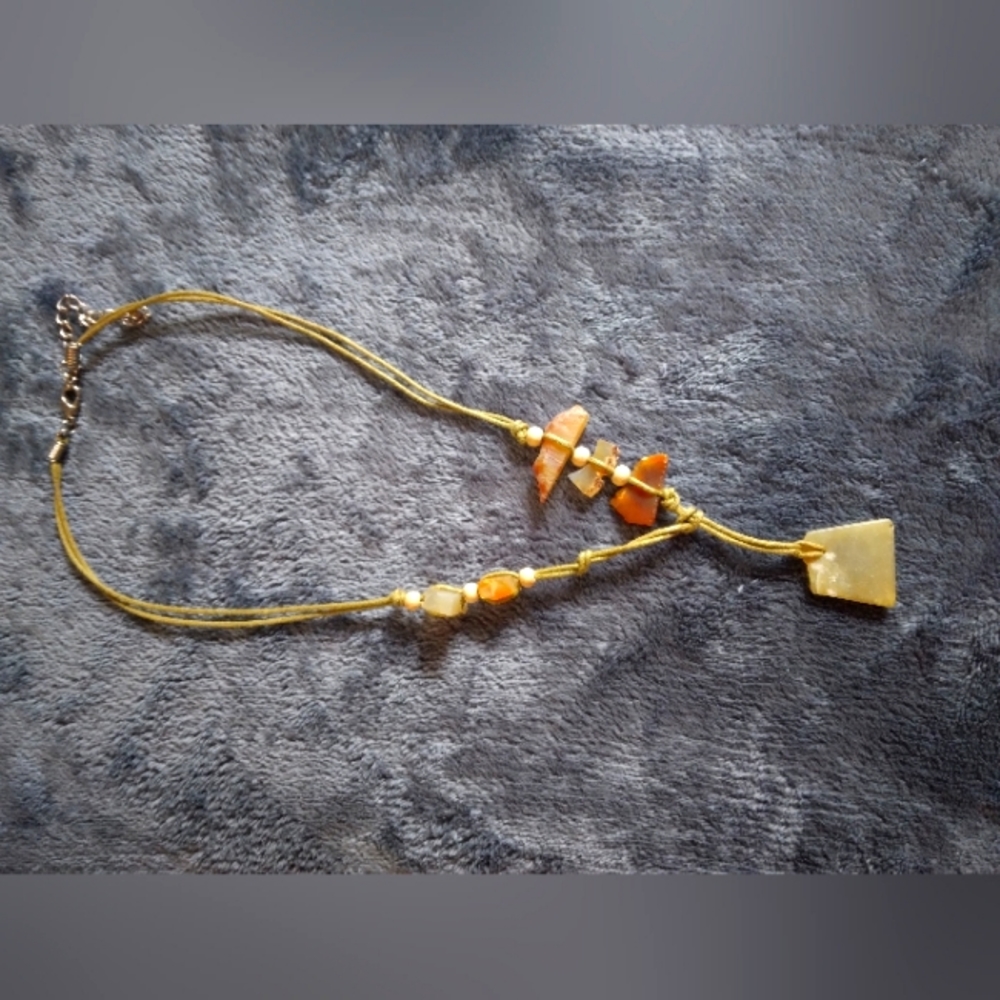 Raw stone Necklace
